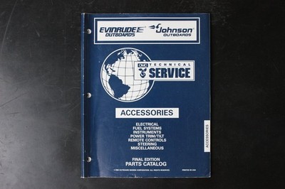 Evinrude Johnson OMC Outboard Accessories Parts Catalog 1996 Final Edition