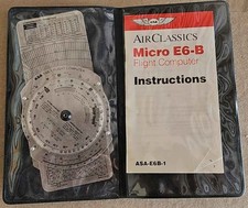 Air Classics Micro ASA-E6-B-1 Flight Computer Aircraft Navigation Tool EUC