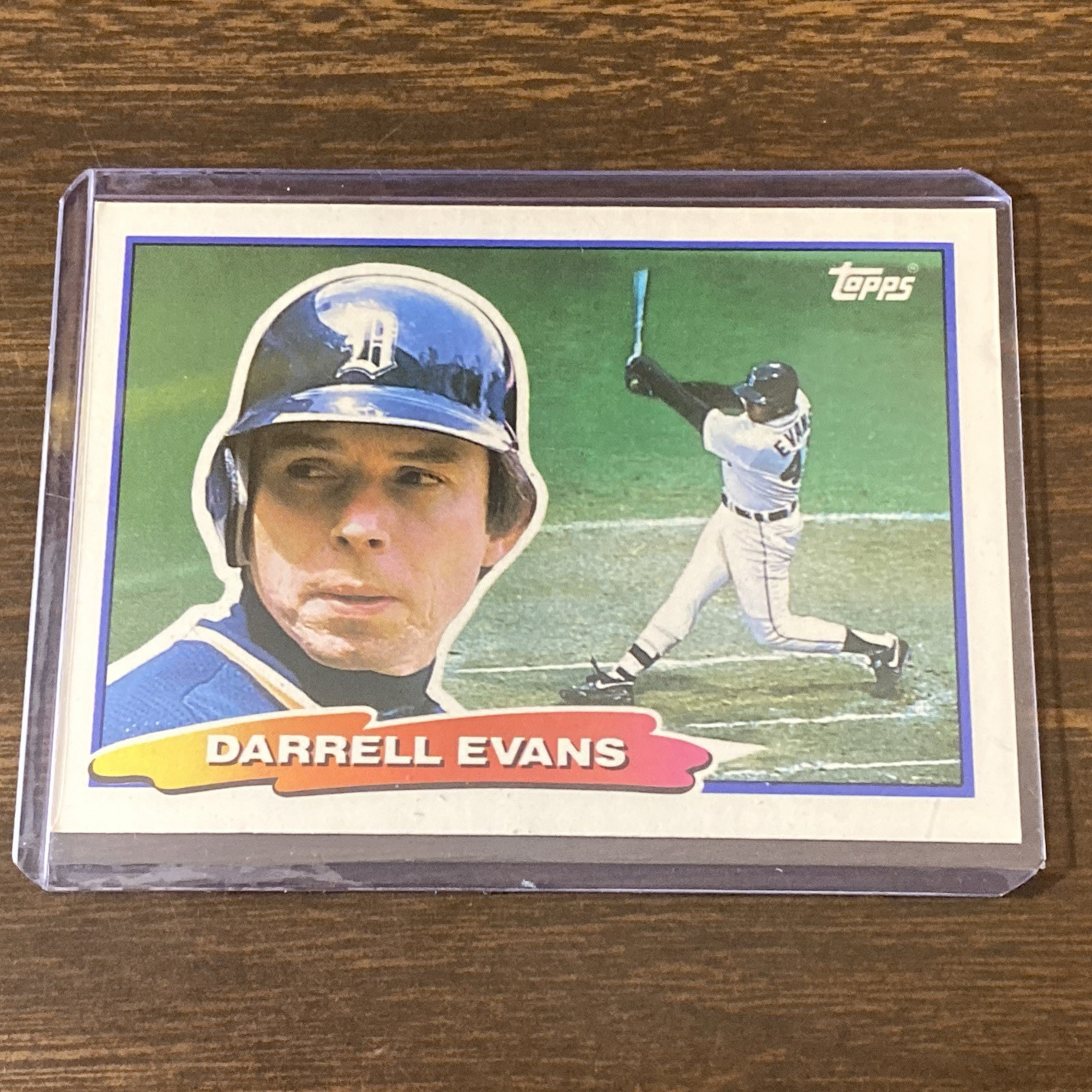 1988 Topps Big - Darrell Evans #82 Detroit Tigers