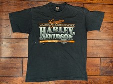 VTG 1995 HARLEY DAVIDSON Maple Grove Raceway Men's T-Shirt Size XL Made in USA