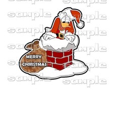 Disney Merry Christmas Donald gly Premade Scrapbook Page Paper Piece die cut