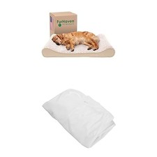 Furhaven Dog Bed Luxe Lounger Cream, Jumbo/XL W/Same Size Waterproof Liner