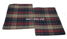 2 RALPH LAUREN Kelso Plaid STANDARD SHAMS NEW 1ST QUALITY