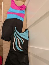Pair of Girls Gymnastics Leotards Size 10-12 Used