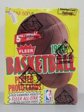 1990-91 Fleer NBA Basketball BBCE Wrapped Unopened Wax Box
