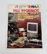 Vintage 1989 Triton TI-99/4A Texas Instruments Fall Catalog 20 Pages RARE