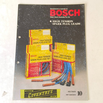#ad #ad Bosch High Tension Plug Leads Section 10 Catalogue AU $19.50