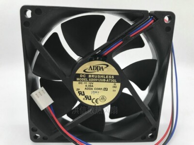 ADDA  AD0912UB-A73GL 12V 0.39A 9CM 9025 90mm 3-wire chassis cooling fan 3pin