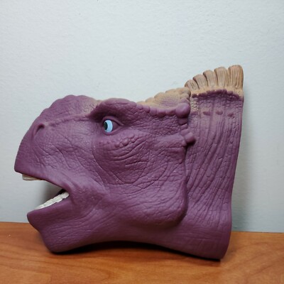BT1 Dinosaur Hand puppet rubber face vtg 2000 Disney movie DINOSAURS Kron