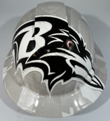 New Full Brim Hard Hat Hydro Dipped BALTIMORE RAVENS SALUTE TO SERVICE EDITION