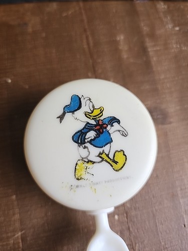 Vintage Donald Duck Walt Disney Productions runde Hartplastik Rassel Taiwan - Bild 2 von 16