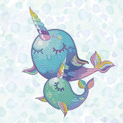 Kit de caja artesanal para niños Diamond Dotz Narwhal Dreams Diamond - Imagen 2 de 3