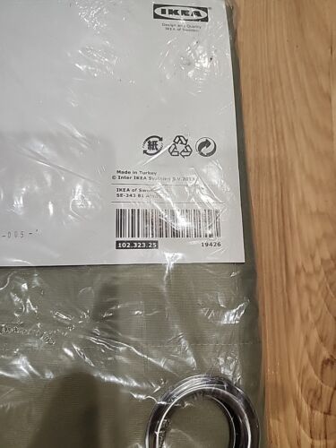 IKEA Parlbuske Curtain Beige NIP New 57x98in - Picture 3 of 4