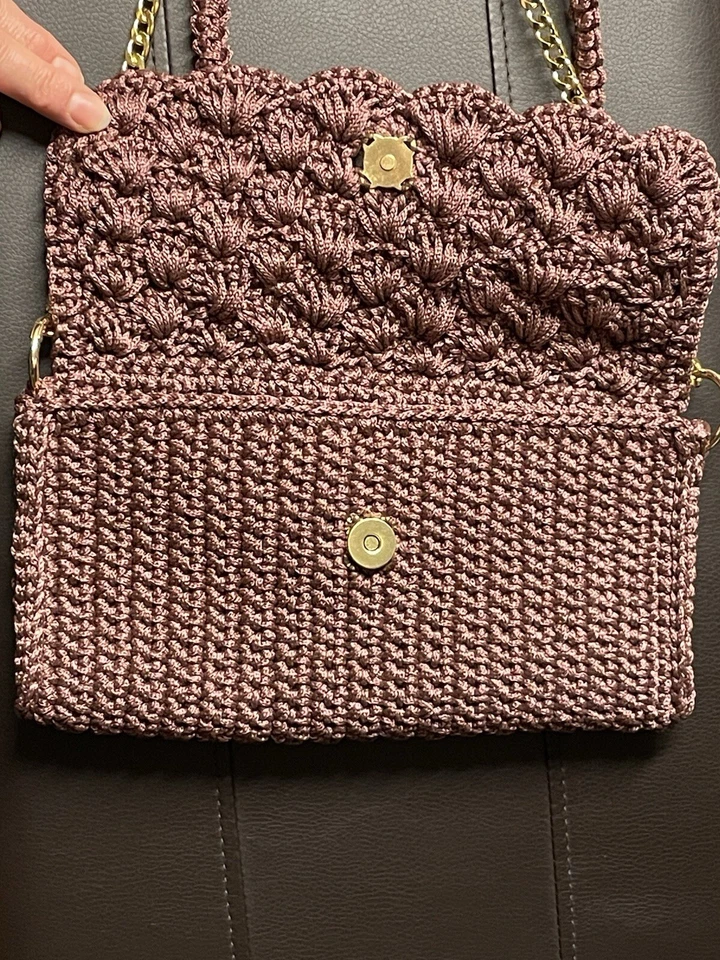 Hochwertige selbst gehäkelte Tasche,  Handtasche  - Bild 3 von 4