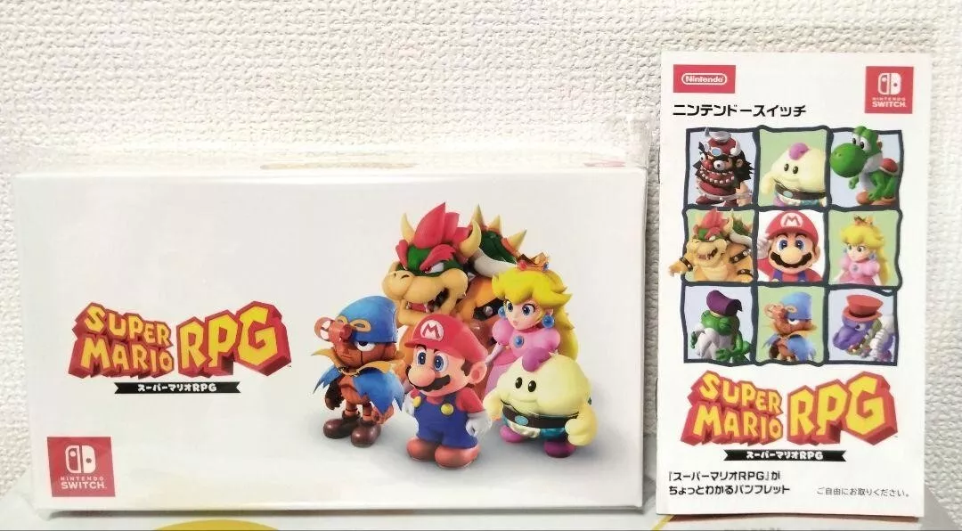 Super Mario RPG Original wrapping box Pamphlet Nintendo Switch