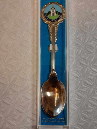 The Monument Junee Peninsula Plate Vintage Souvenir Spoon - Picture 1 of 2