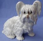 Skye Silky Papillon Briard Italy Terrier Dog 7" figurine marked