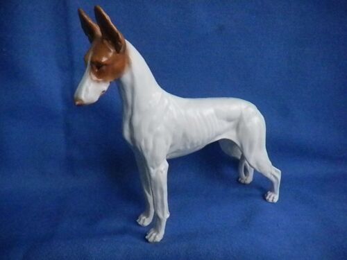 Rare Colored DannyQuest IBIZAN Hound Dog Figurine signed T. Acevedo - Picture 1 of 9