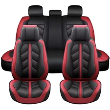 For TOYOTA Car Seat Cover Full Set 5-Seats Leather Front Rear Protector Cushion