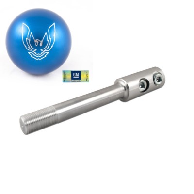 82-02 Trans Am Billet Blue Phoenix Bird Shift Knob w/ Short Throw
