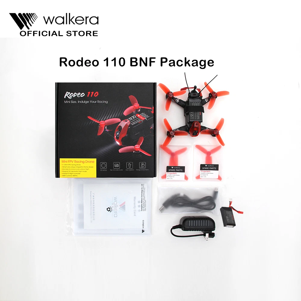 Walkera Mini Camera Drone Rodeo 110 FPV -5.8Ghz-BNF(No Radio&
