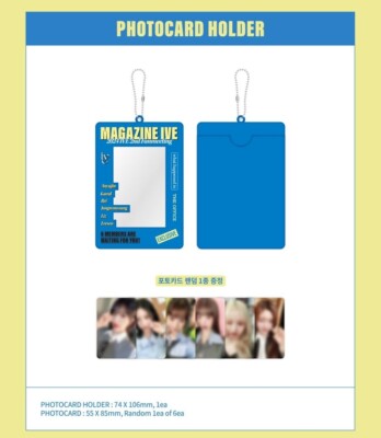 IVE 2024 2nd Fanmeeting MAGAZINE IVE OFFICIAL MD PHOTOCARD HOLDER