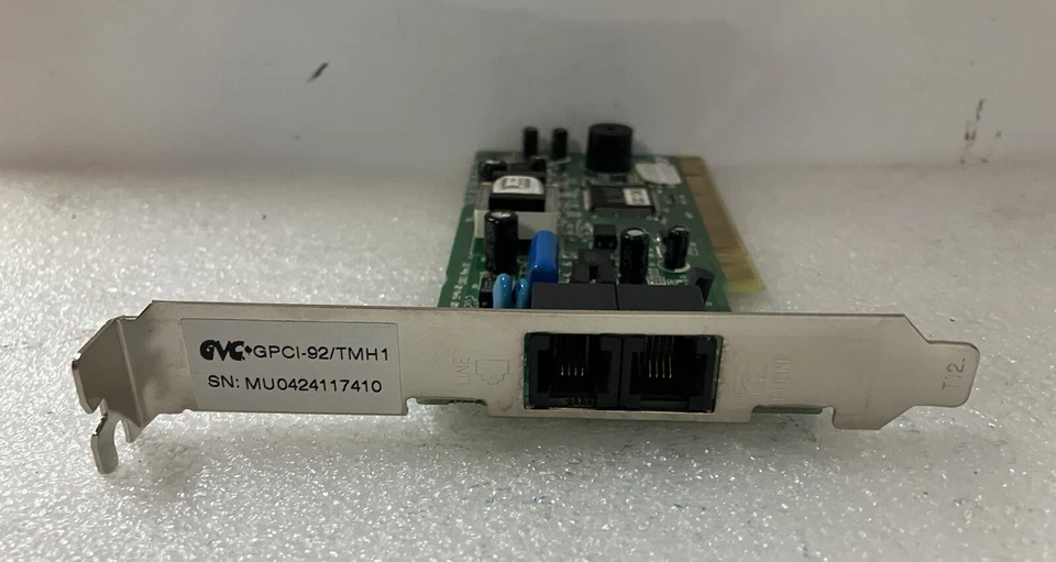 ~ Modem 56k Model: GPC-92/TMH1 Dual Port Modem GVC-GPCI-92/TMH1 RJ11C - Image 4 of 4