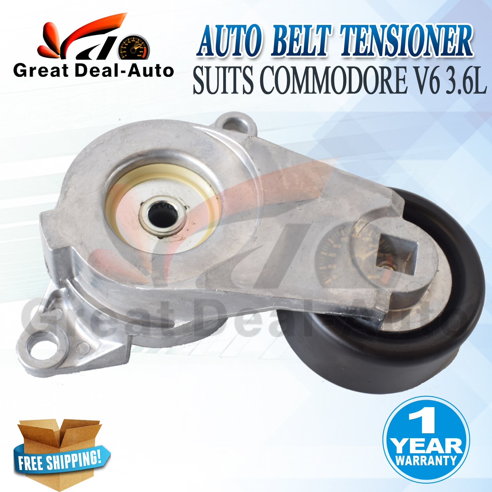 Drive Belt Auto Tensioner W/Engine Pulley for Holden Commodore V6 3.6L
