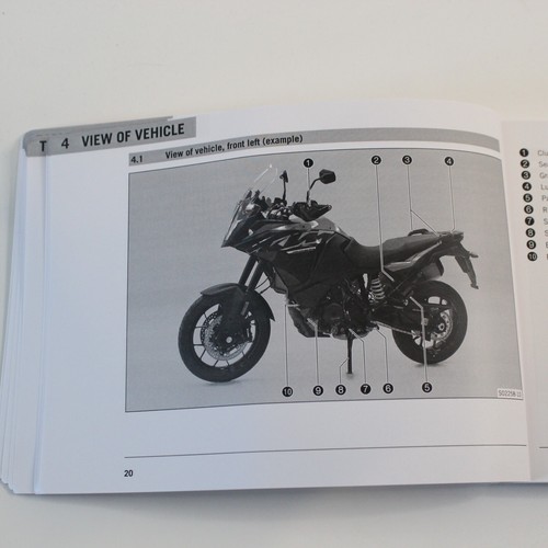 Genuine 2017-2019 KTM 1090 Adventure English Owners Manual - Picture 9 of 19