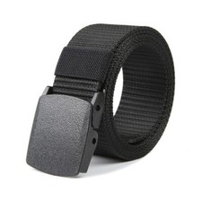 Men's Plastic Cam Buckle Nylon Canvas Tactical Waistband Webbing Military Belt