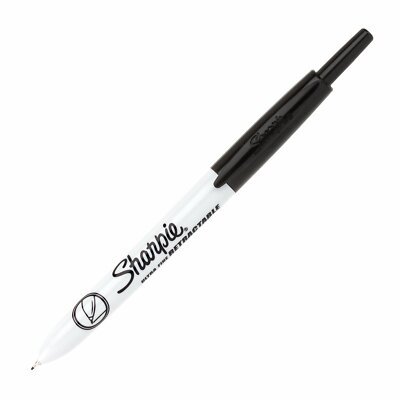1735790 Sharpie Retractable Permanent Marker, Ultra Fine, Black Ink, Pack of 2