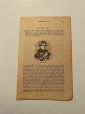 K144) King George IV of England Royal Portrait 1871 Engraving