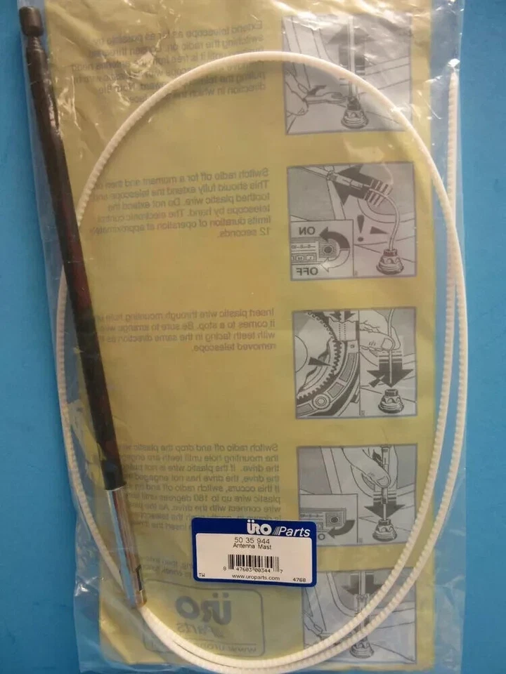 Mástil de antena reemplaza SAAB OEM # 5035944 negro con instrucciones 9-3 900 Foto 3 de 4