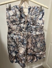Zimmermann Silk Romper Size 2 AU Marble Diamond Necklace Detail Dress $575