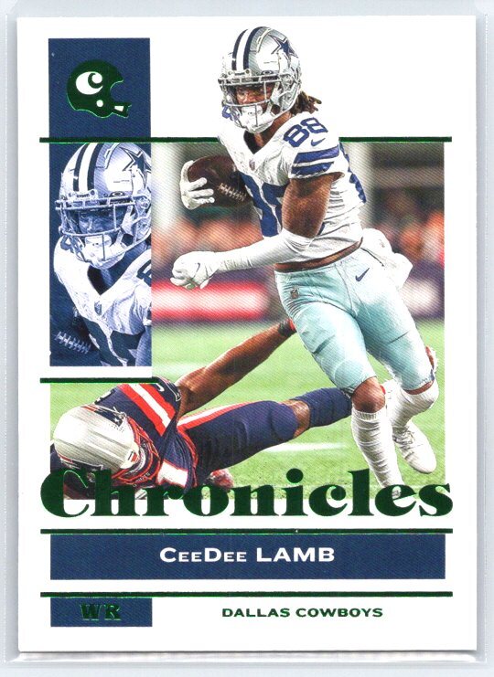 2021 Panini Chronicles CeeDee Lamb #27    Green Dallas Cowboys