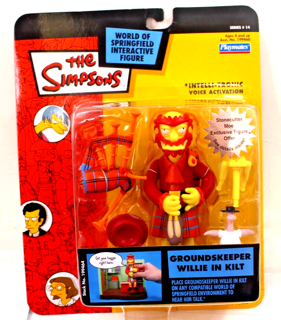 Groundskeeper Willie in Kilt The Simpsons in Package 2003