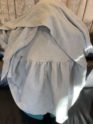 VALENTINO EXTRA LARGE LIGHT BLUE SHAWLS/WRAPS BEAUTIFUL DESIGN LIGHT WOOL CASHME
