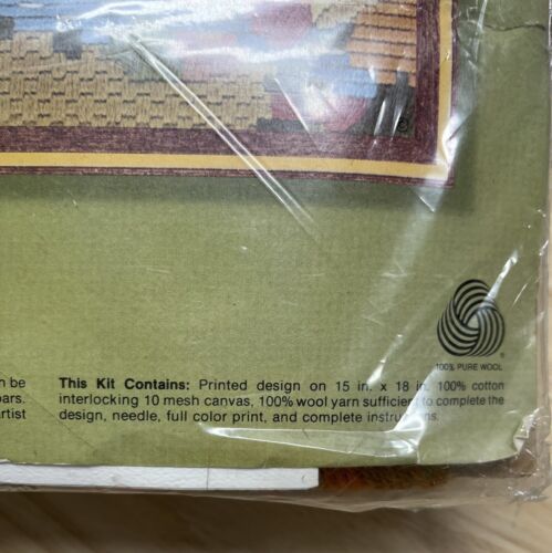 VINTAGE Sunset Needlepoint Autumn Sampler Kit #6816 di Sally Shupe - Foto 5 di 5