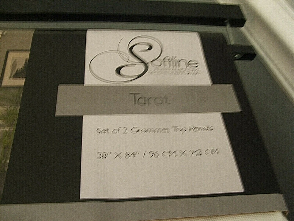 Новый с Ярлыками Softline Таро (пара) 2 шторы панели шторы 84» люверсы верхний - Изображение 4 из 4