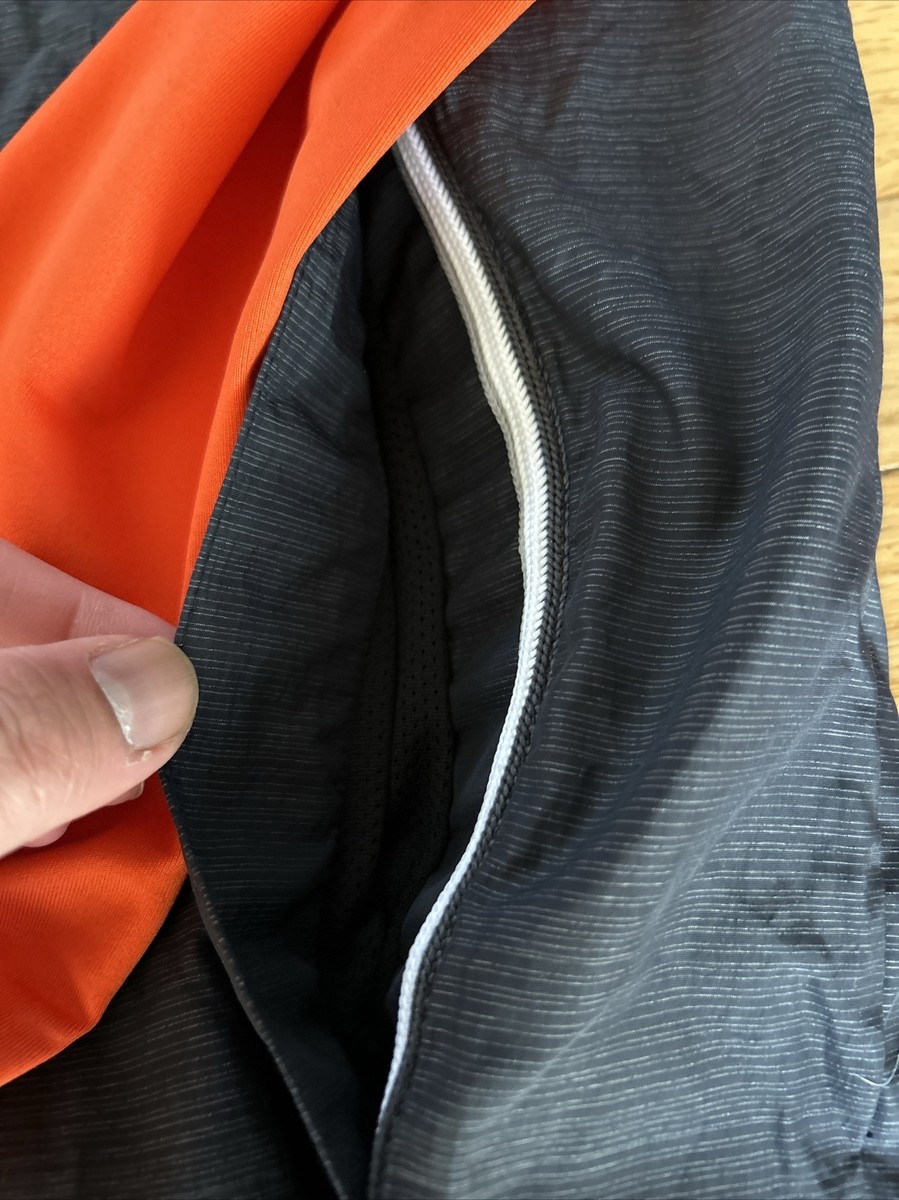 Nike Men's 1/4 Zip Jacket Polyester/Spandex Blend CI4477 Orange Sz