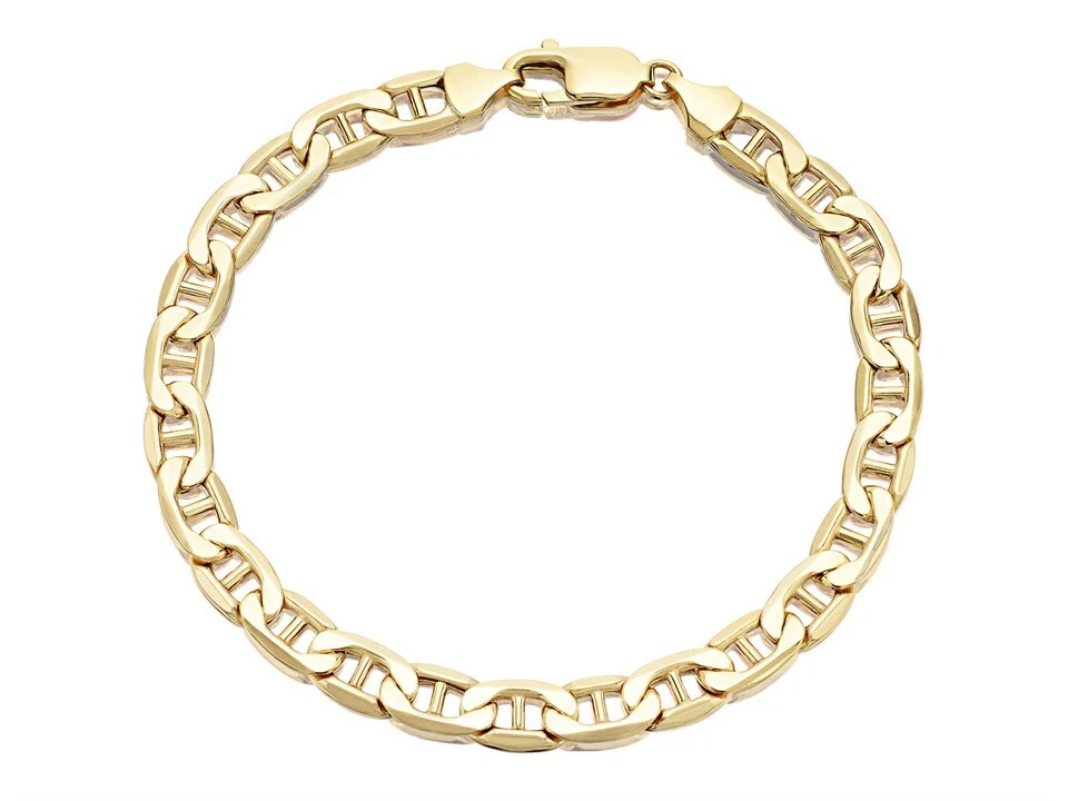F.Hinds Mens Jewellery Genuine 9Ct Yellow Gold Anchor Link