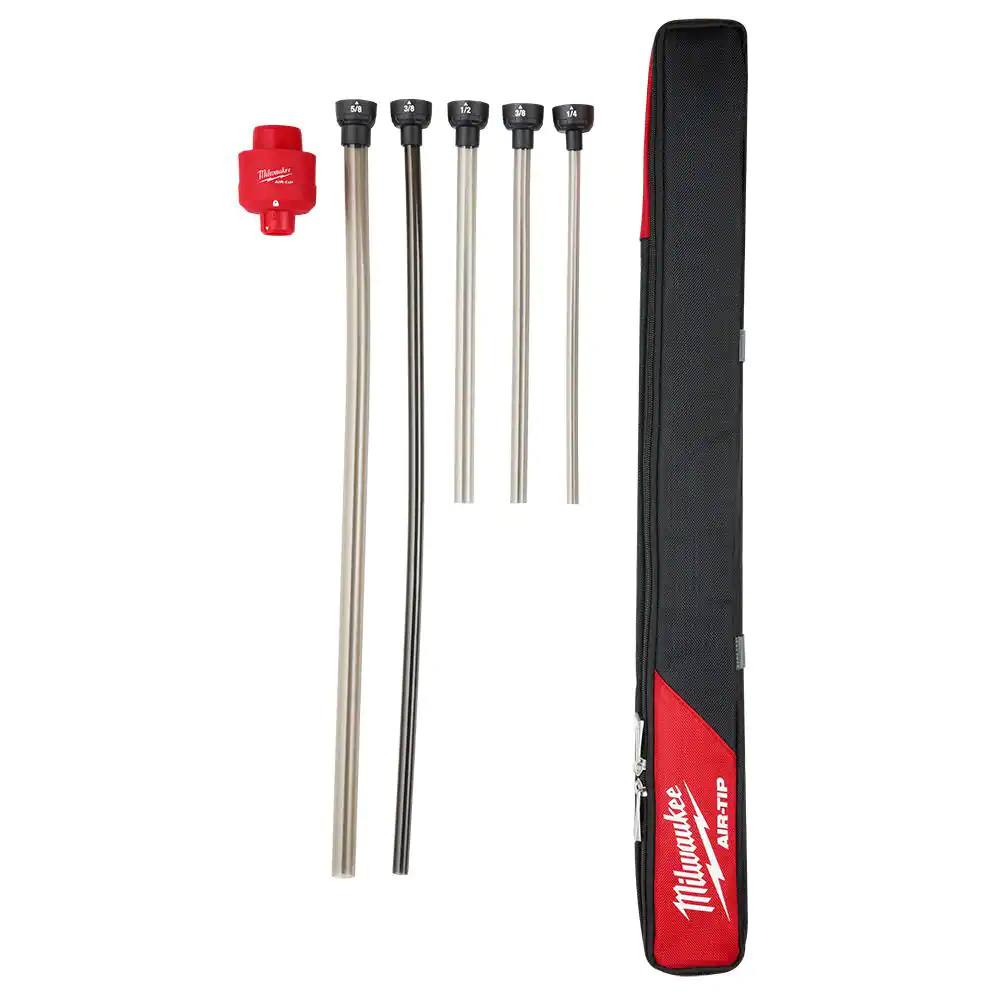 Milwaukee Flexible Hose Set Wet/Dry Shop Vacuum Attachment Long Reach (5-Piece)