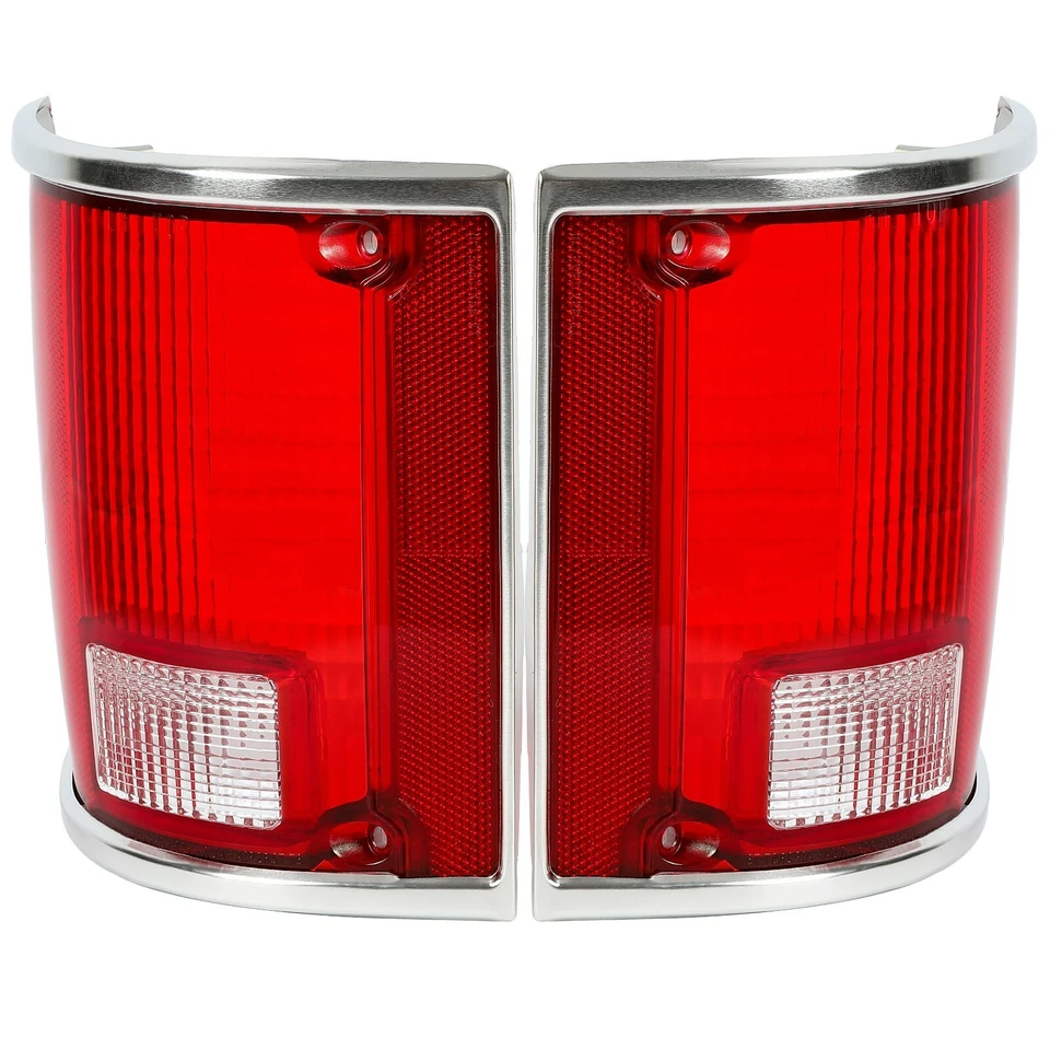 Par de lentes de luz trasera de freno para Chevrolet C10 K10 R1500 Suburban 1973 74 75-86 Foto 2 de 4