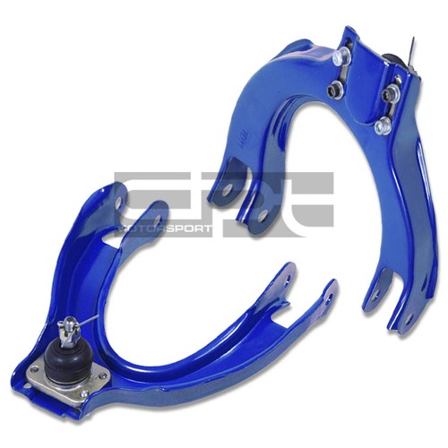 FOR 8891 CIVIC/CRX STEEL BLUE ADJUSTABLE FRONT UPPER SUSPENSION CAMBER