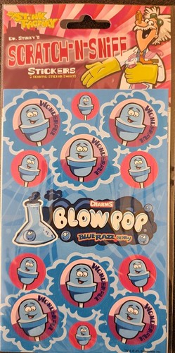 Just For Laughs Dr. Stinky's Scratch N Sniff - Paquete de 6 calcomanías