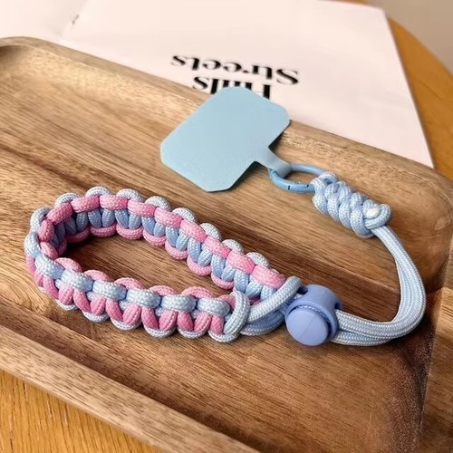 Correa de muñeca con cordón universal ajustable tejida a mano deportes al aire libre C - Imagen 14 de 15