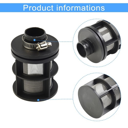High Quality Air Filter Intake Pipe With Clips Black & Chrome Car