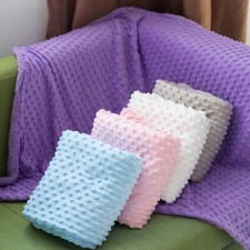 Soft Baby Blanket Bubble Newborn Boy Girl Basket Swaddle Quilt Towel Pram Cot