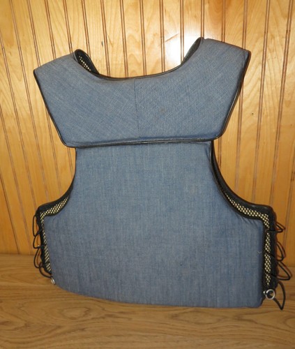 Vintage Stearns Denim Type III Life Jacket Vest w/ pockets Sz Adult Large - Picture 4 of 7