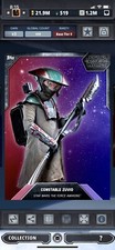Topps Star Wars Digital Card Trader Tier 8 - Dual Galaxy Purple Zuvio - Base 3